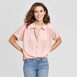 NWT Universal Thread Short Sleeve Camp Shirt